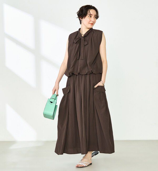 NOLLEY'S「《セットアップ対応》リンクルタイプライターバルーンブラウス」|シャツ・ブラウス|