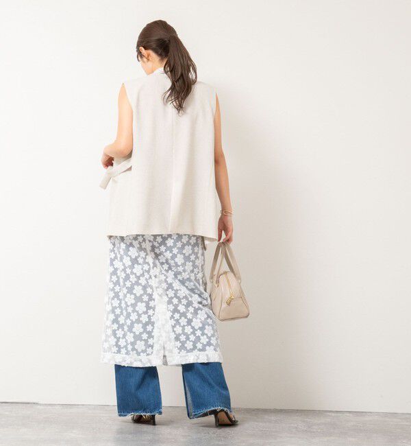 NOLLEY'S「スパングルIラインスカート」|タイト|