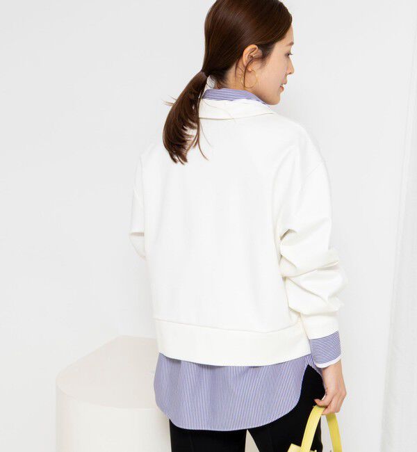 NOLLEY'S「ウォッシャブルダンボール襟付きプルオーバー」|スウェット・ジャージ|