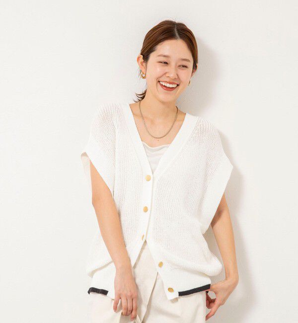 NOLLEY'S「【WEB限定】《手洗い可能》ペーパーヤーン2WAYベスト」|ベスト・ジレ|