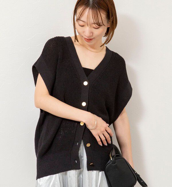 NOLLEY'S「【WEB限定】《手洗い可能》ペーパーヤーン2WAYベスト」|ベスト・ジレ|