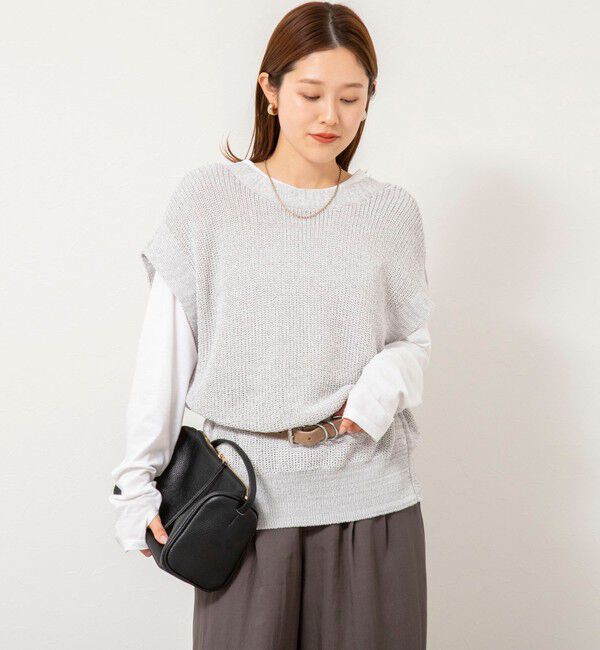 NOLLEY'S「【WEB限定】《手洗い可能》ペーパーヤーン2WAYベスト」|ベスト・ジレ|