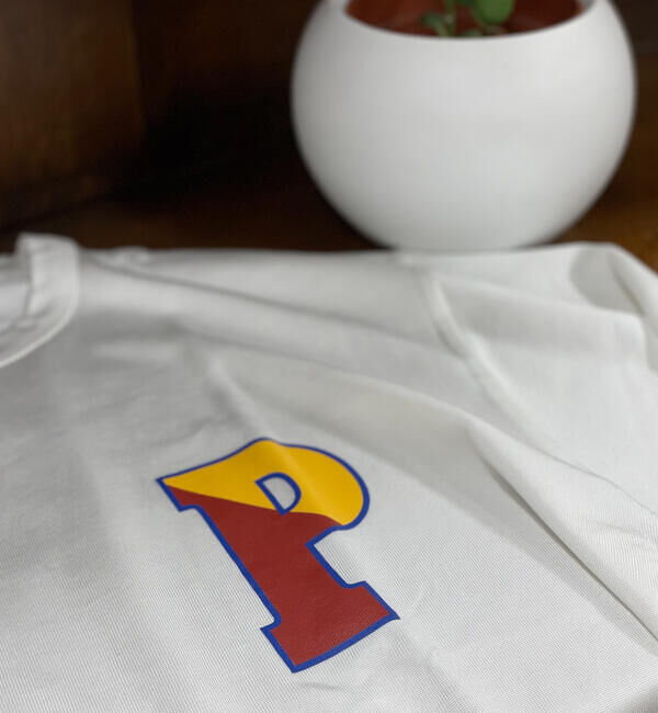 GLOSTER「ヴィンテージ風プリントレーヨンTシャツ」|Tシャツ・カットソー|