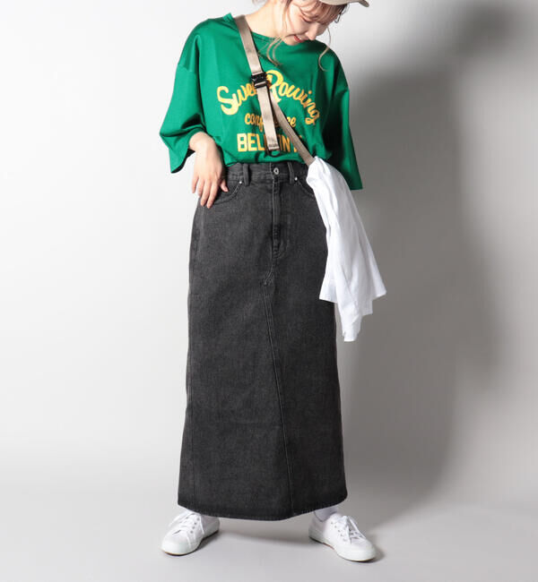 GLOSTER「ヴィンテージ風プリントレーヨンTシャツ」|Tシャツ・カットソー|