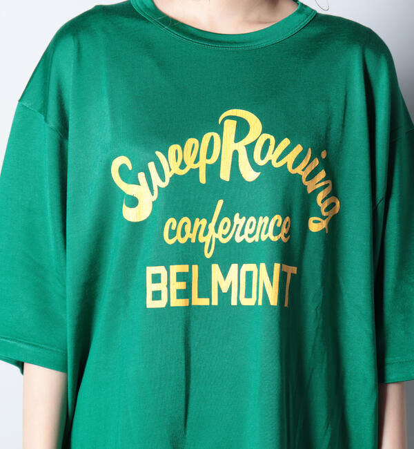 GLOSTER「ヴィンテージ風プリントレーヨンTシャツ」|Tシャツ・カットソー|