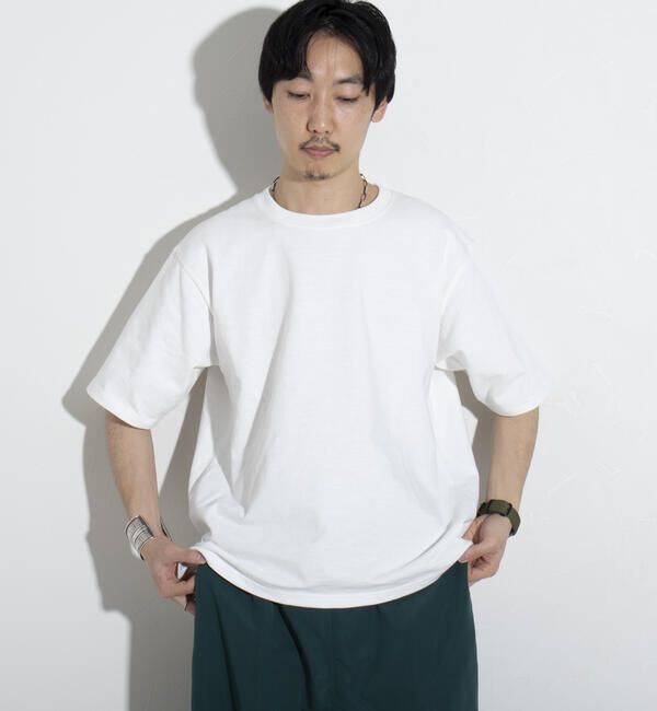 GLOSTER「【GLOSTER/グロスター】ヘビーウェイトスラブＴシャツ ビッグシルエット/マックスウェイト」|Tシャツ・カットソー|