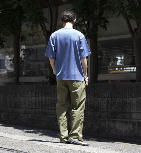 GLOSTER「【GLOSTER/グロスター】ポンチオーバーサイズ クルーネックTシャツ サイドスリット」|Tシャツ・カットソー|