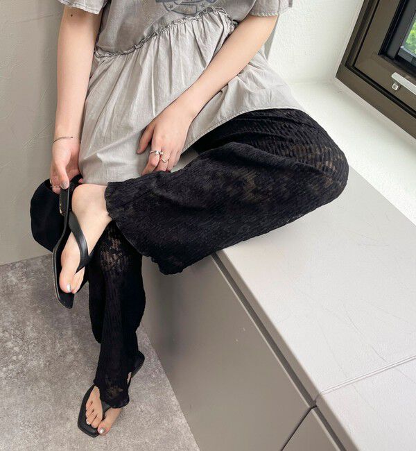 fredy emue「カットレースパンツ」|チノ|