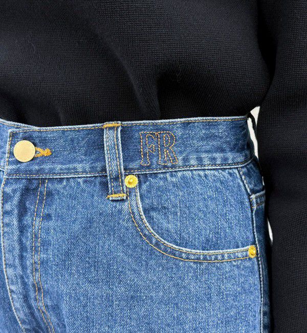 fredy emue「FRセンタープレスセミワイドデニムパンツ」|デニム|