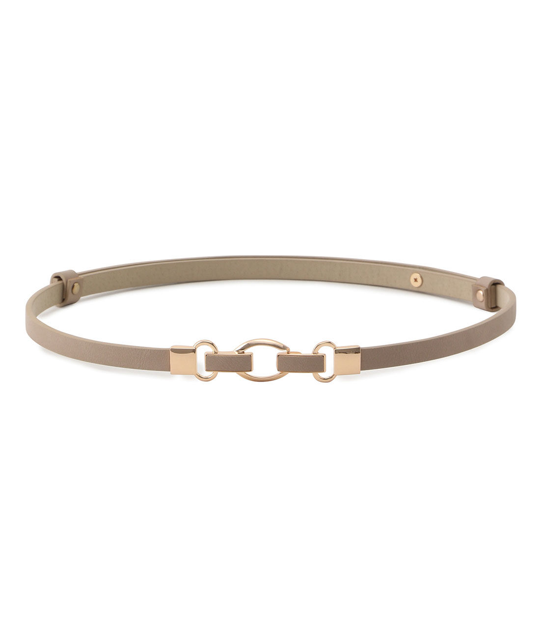 VIS「10mm幅スリーオーバルスライドベルト」|ベルト|ベージュ(27)