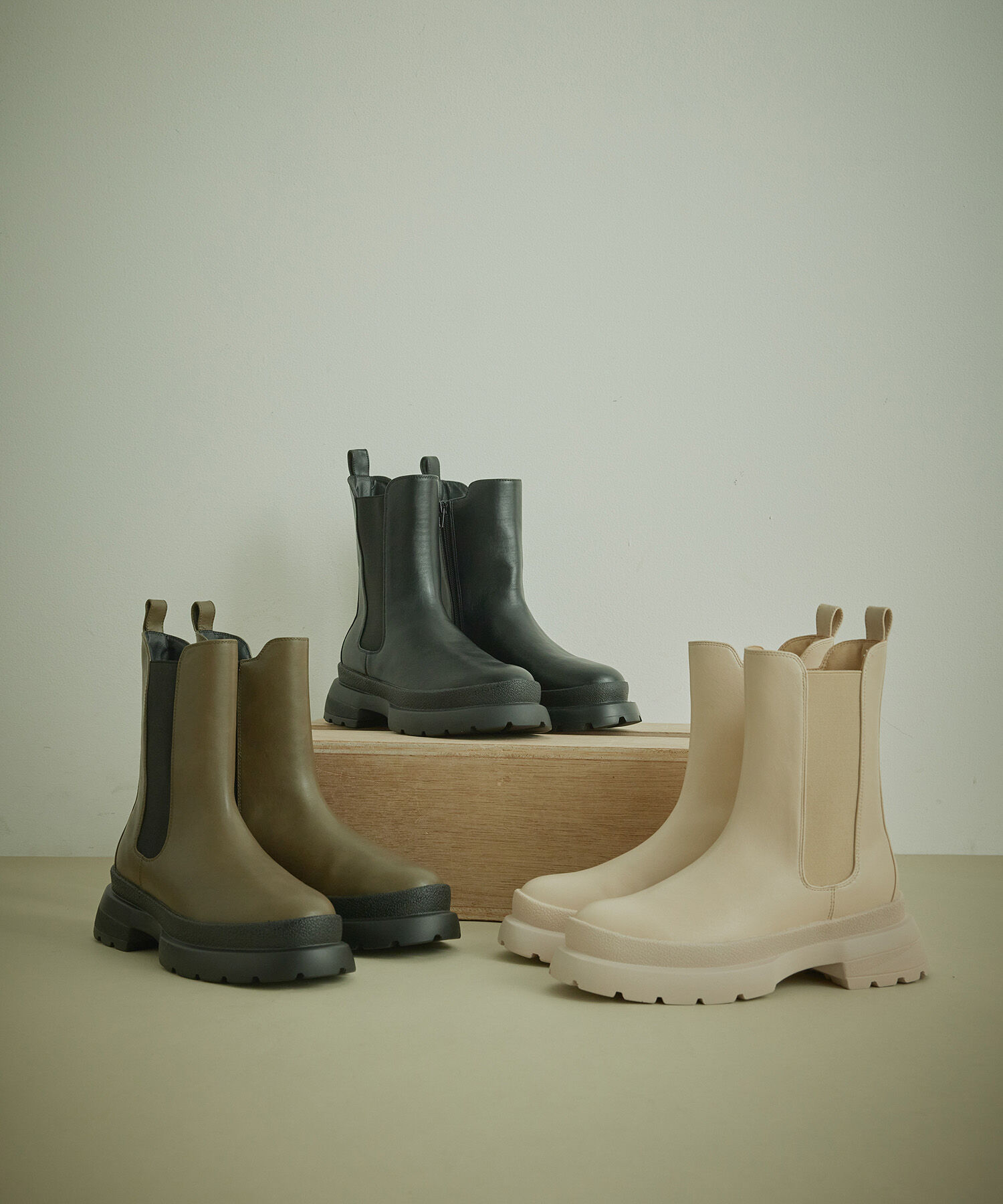 Juze「【新色追加】【軽量】やわらかな履き心地。トラックソールサイドゴアブーツ」|その他|