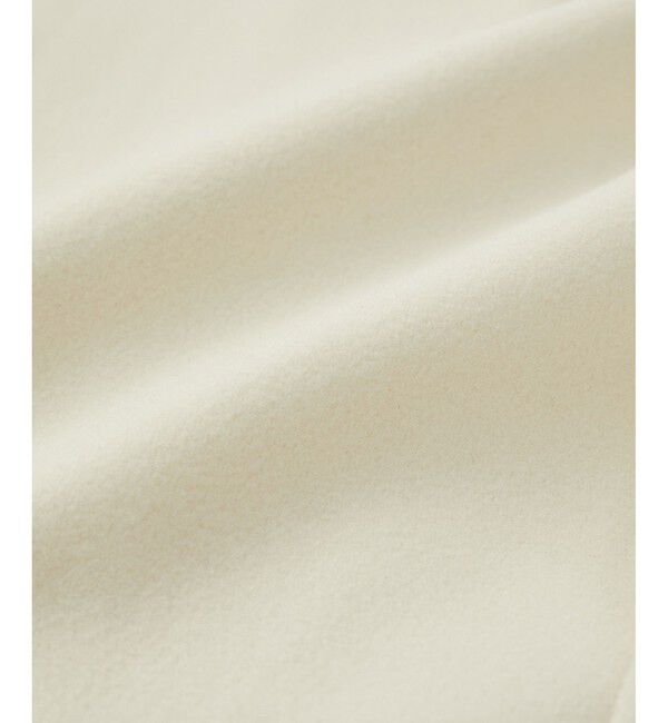 VIS「【静電気防止】ステン&スタンドカラージャージメルトンミドル丈コート」|ステンカラーコート|