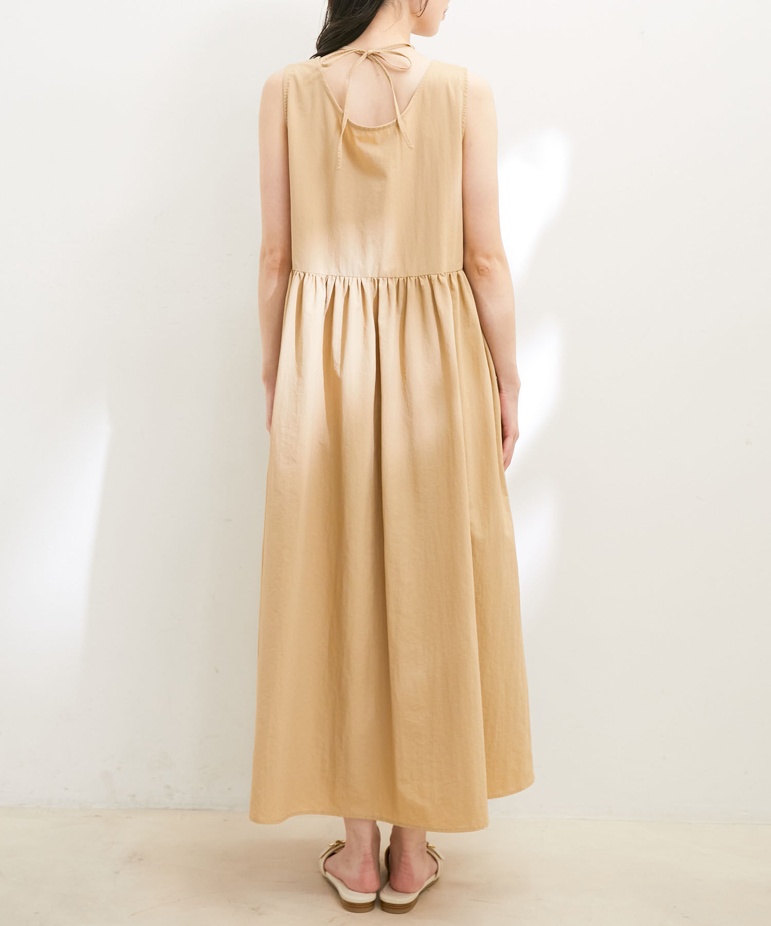 VIS「【選べる着丈・マルチWAY】ニットベスト付きワンピース【洗える】」|ワンピース|