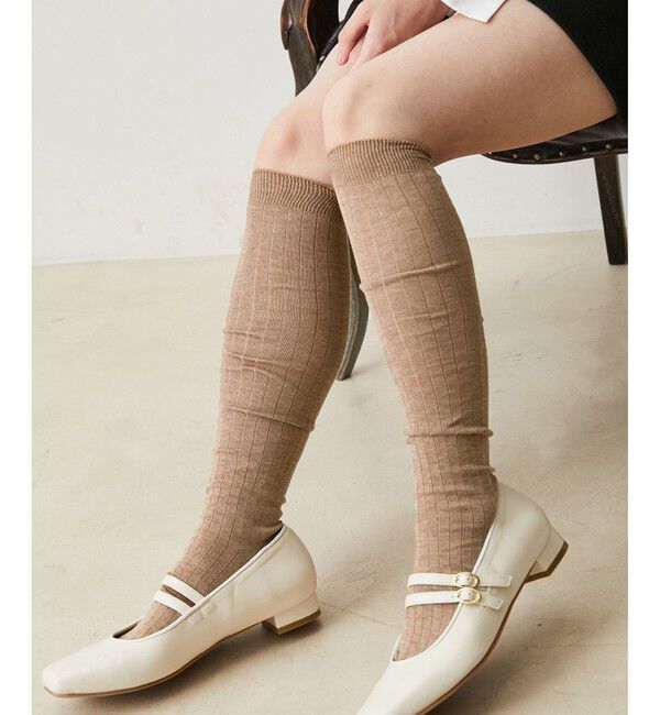 VIS「リブニットニーハイソックス」|ソックス|チャイロサブ