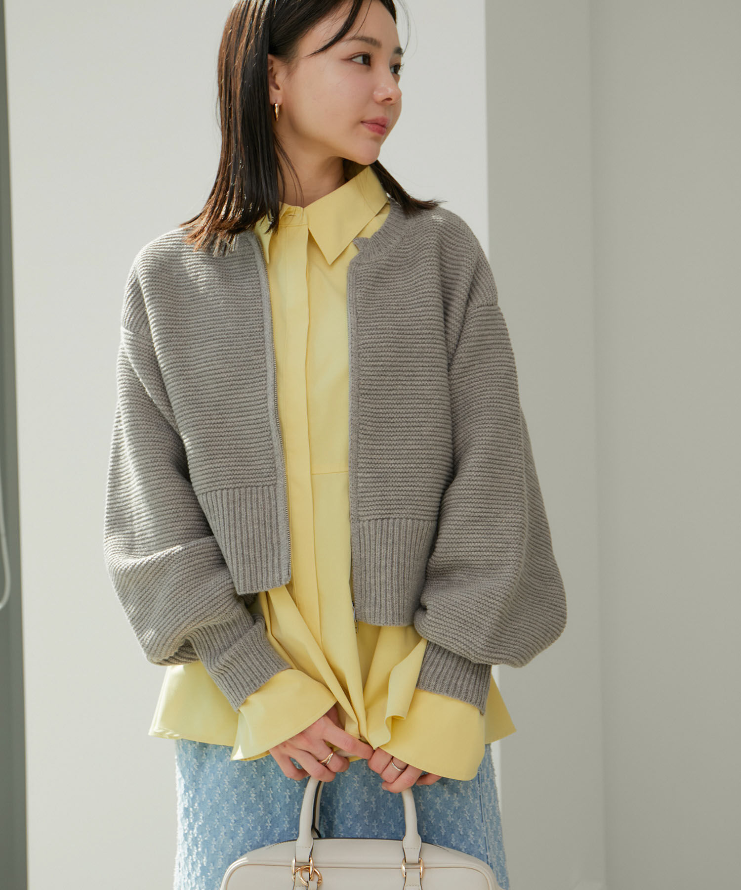 VIS「Wジップニットカーディガン」|カーディガン|