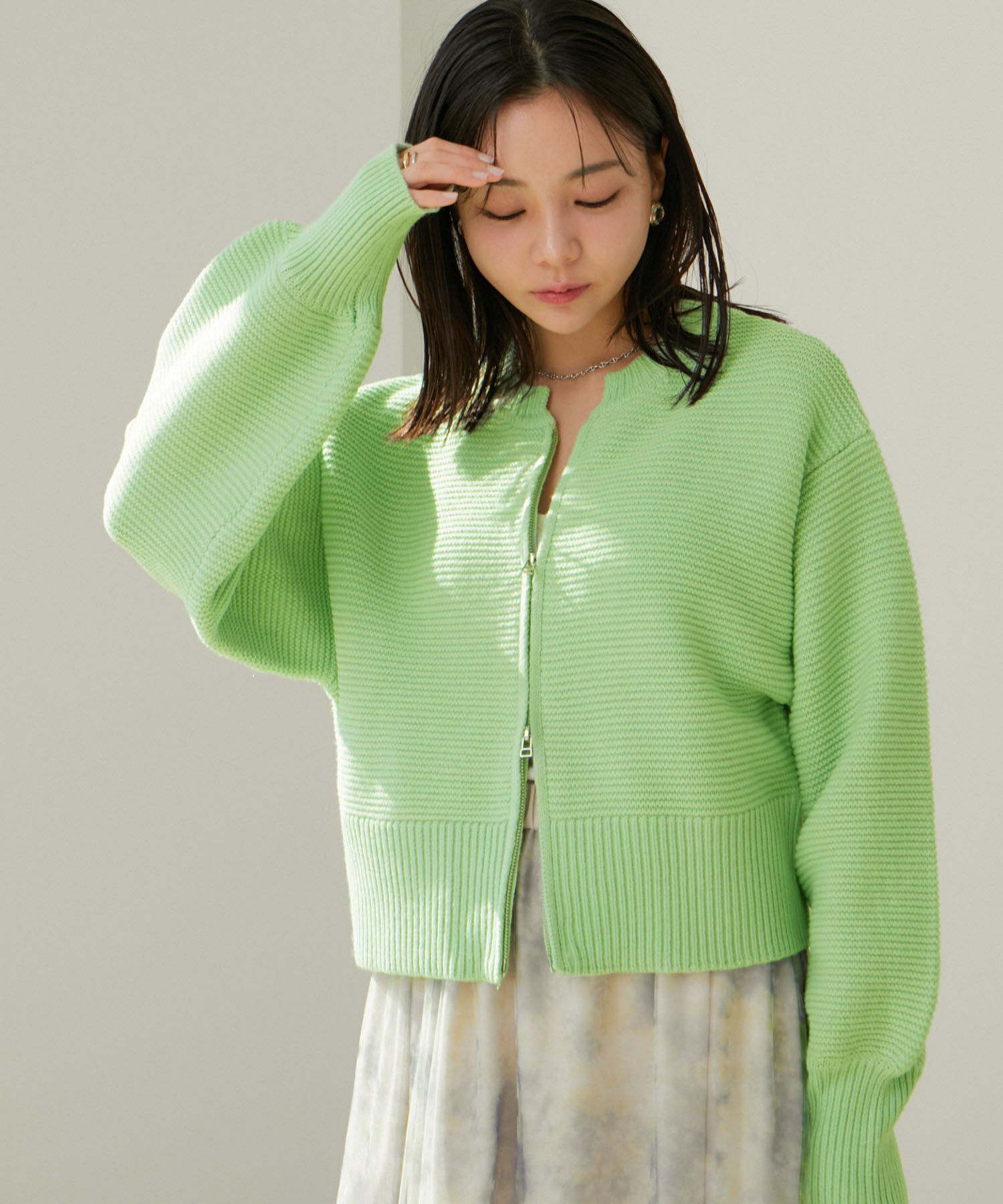 VIS「Wジップニットカーディガン」|カーディガン|