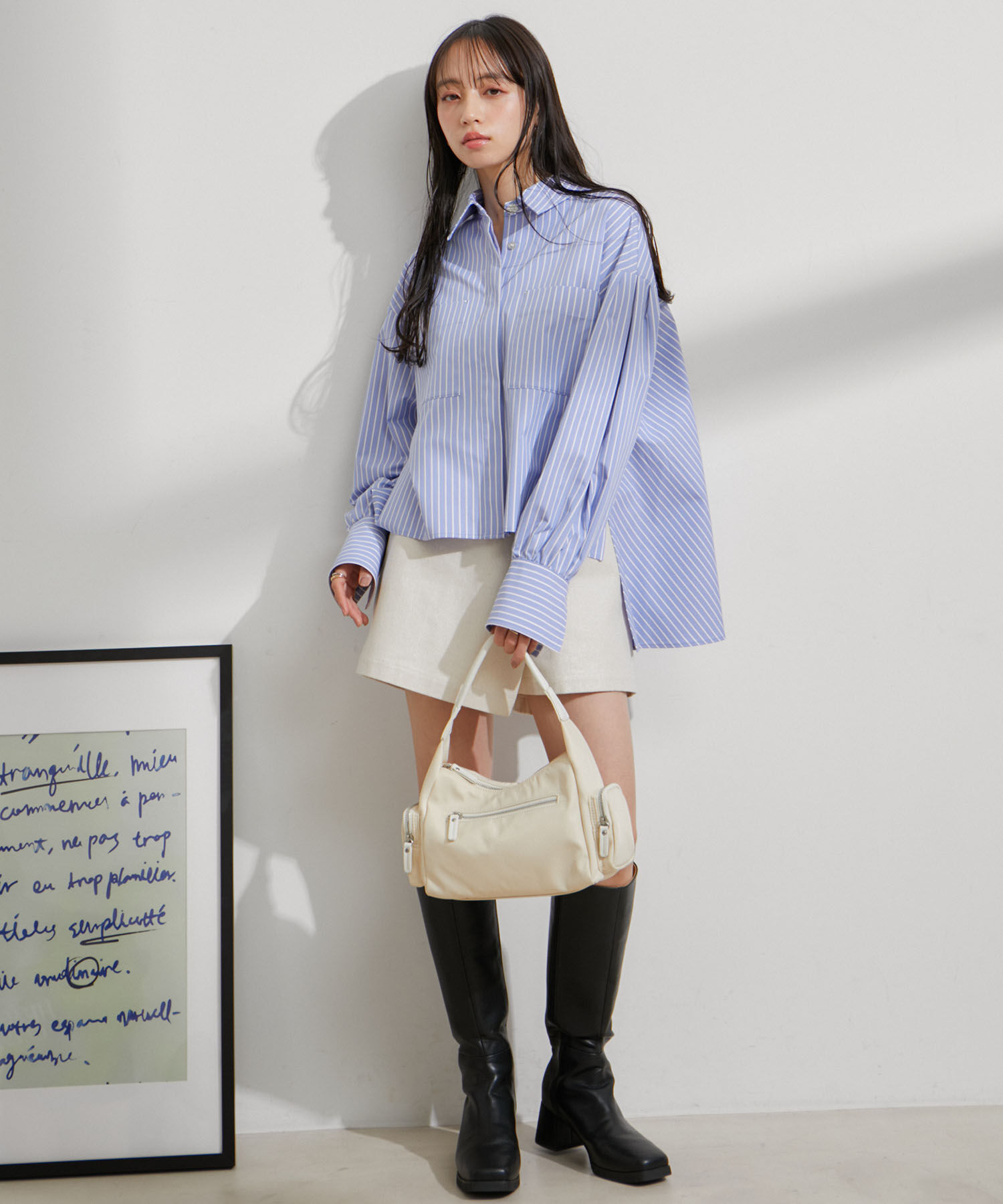 VIS「マシュマロハンドルワンショルダーバッグ」|ハンドバッグ|