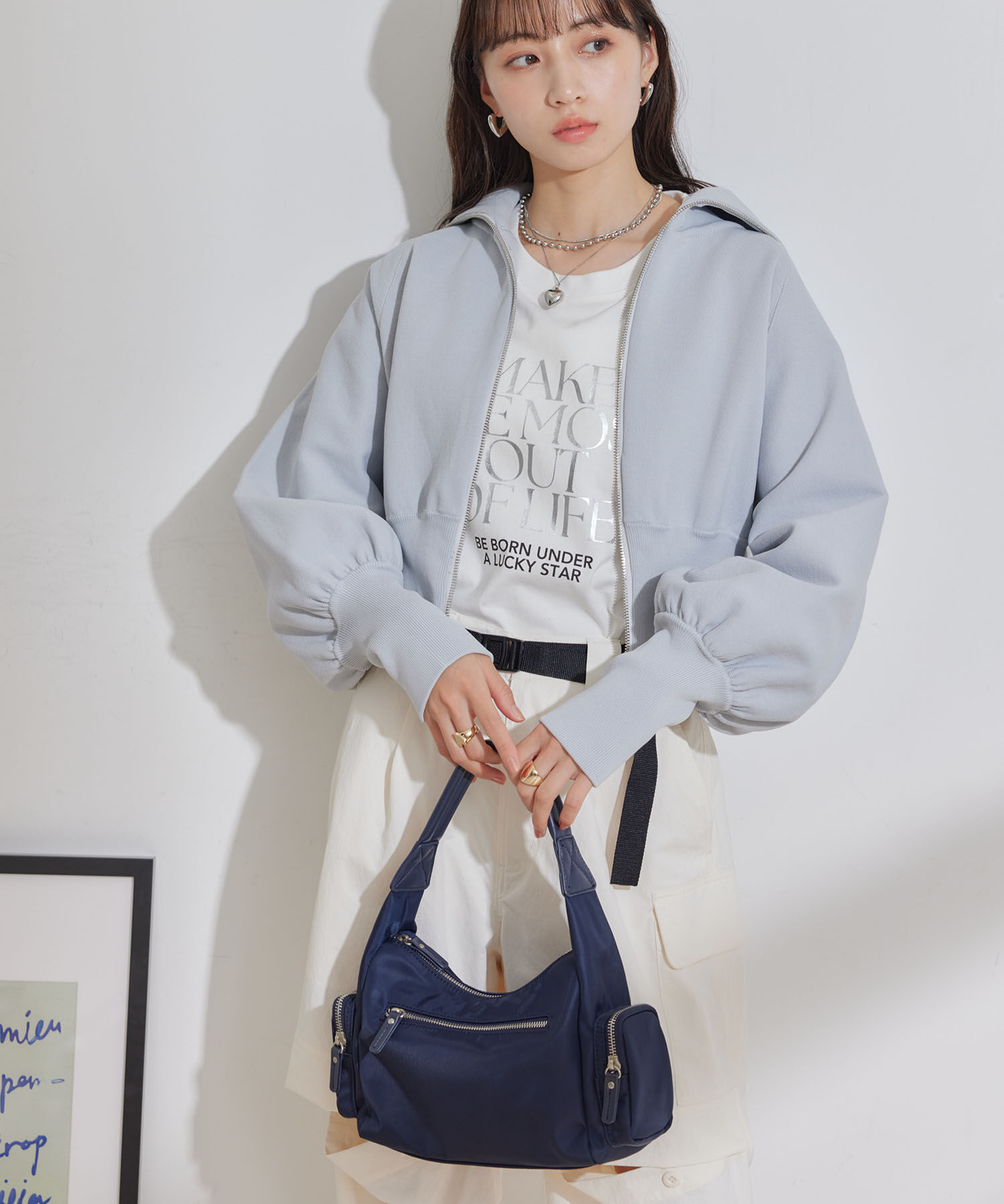 VIS「マシュマロハンドルワンショルダーバッグ」|ハンドバッグ|