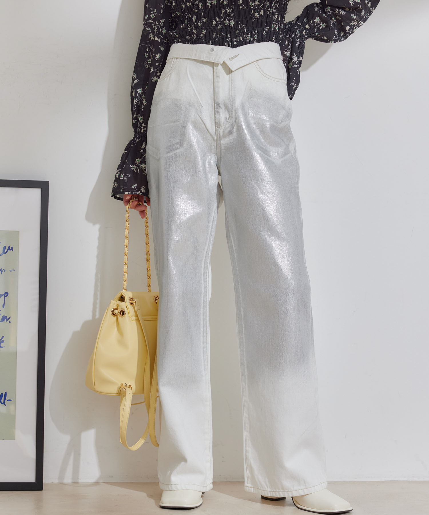 VIS「折り返しフレア箔デニム」|デニム|キナリ系(17)