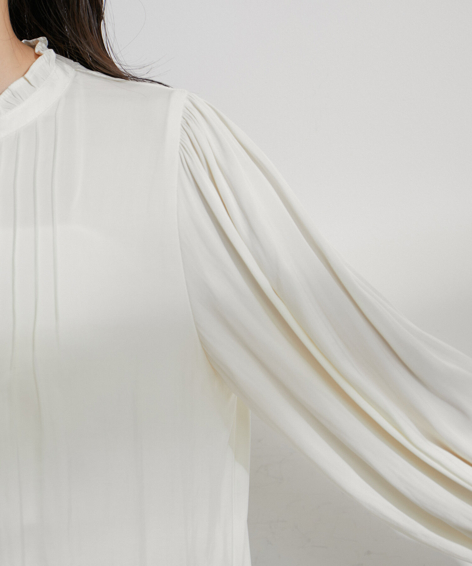VIS「【前後2WAY】割繊ピンタックブラウス【洗える】」|シャツ・ブラウス|