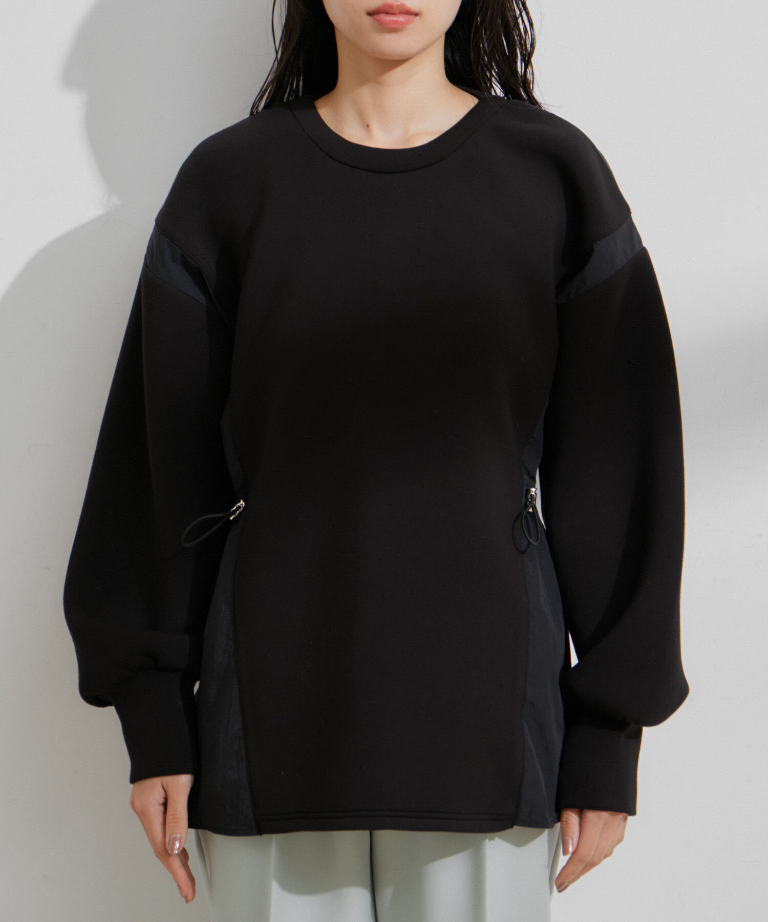 VIS「【スフレタッチシリーズ】ドロストドッキングチュニックプルオーバー」|その他|