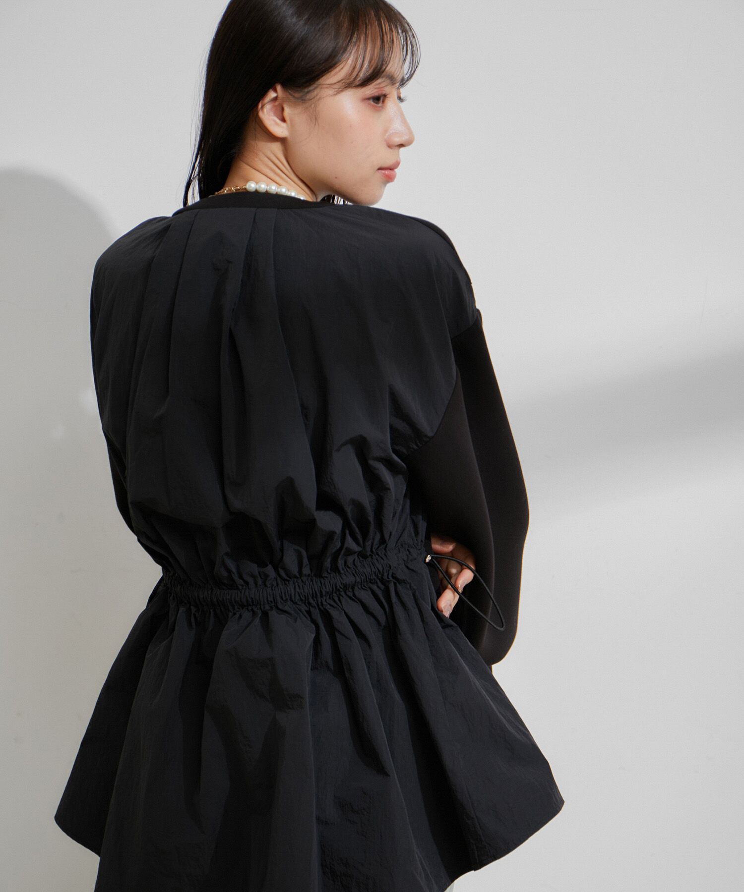 VIS「【スフレタッチシリーズ】ドロストドッキングチュニックプルオーバー」|その他|