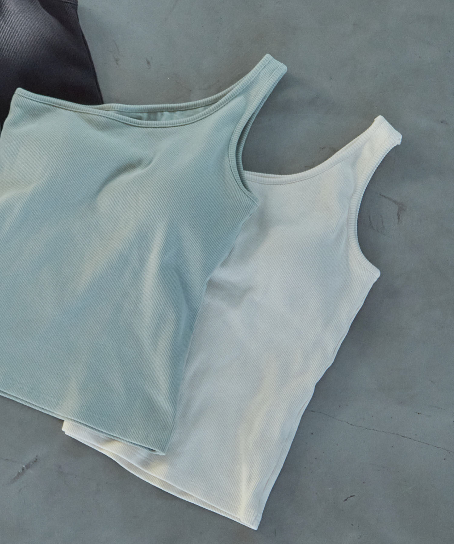 VIS「ワンショルダーテレコタンクトップ」|タンクトップ|