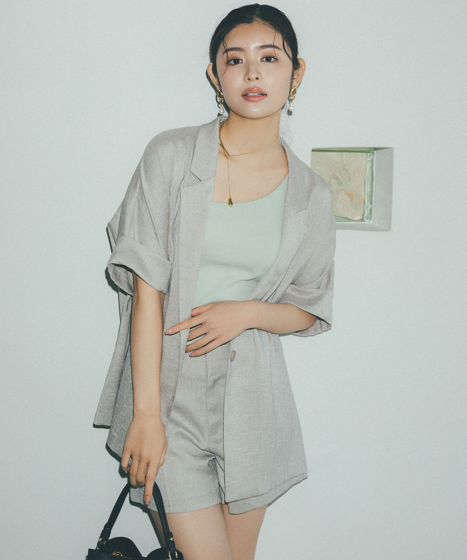 VIS「ワンショルダーテレコタンクトップ」|タンクトップ|