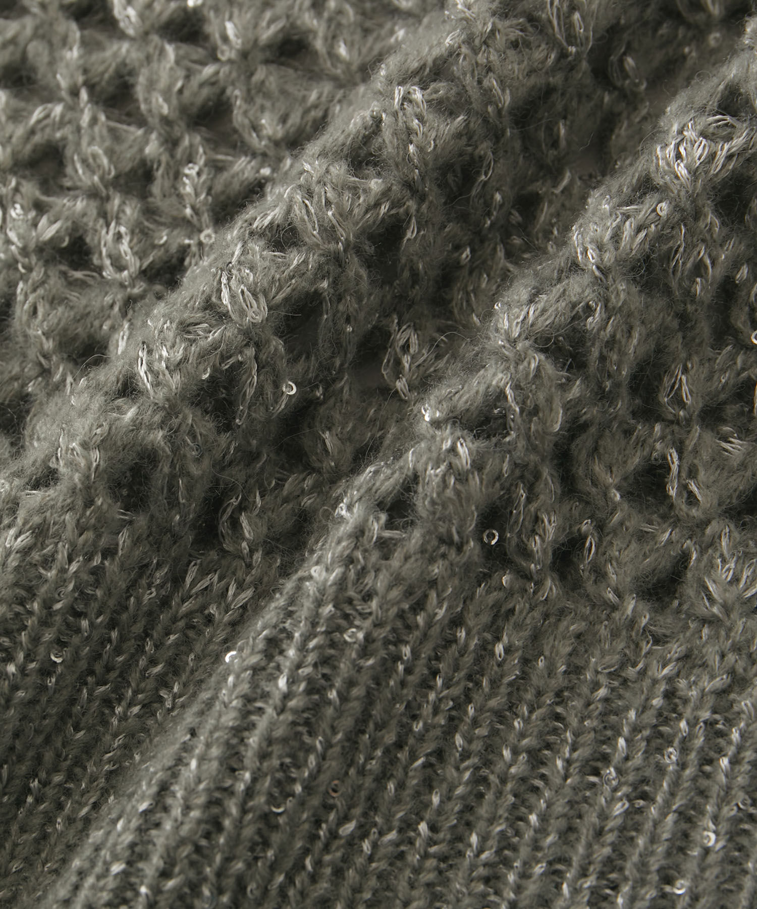 VIS「モヘアライクメッシュスパンコールニットプルオーバー」|ニット・セーター|