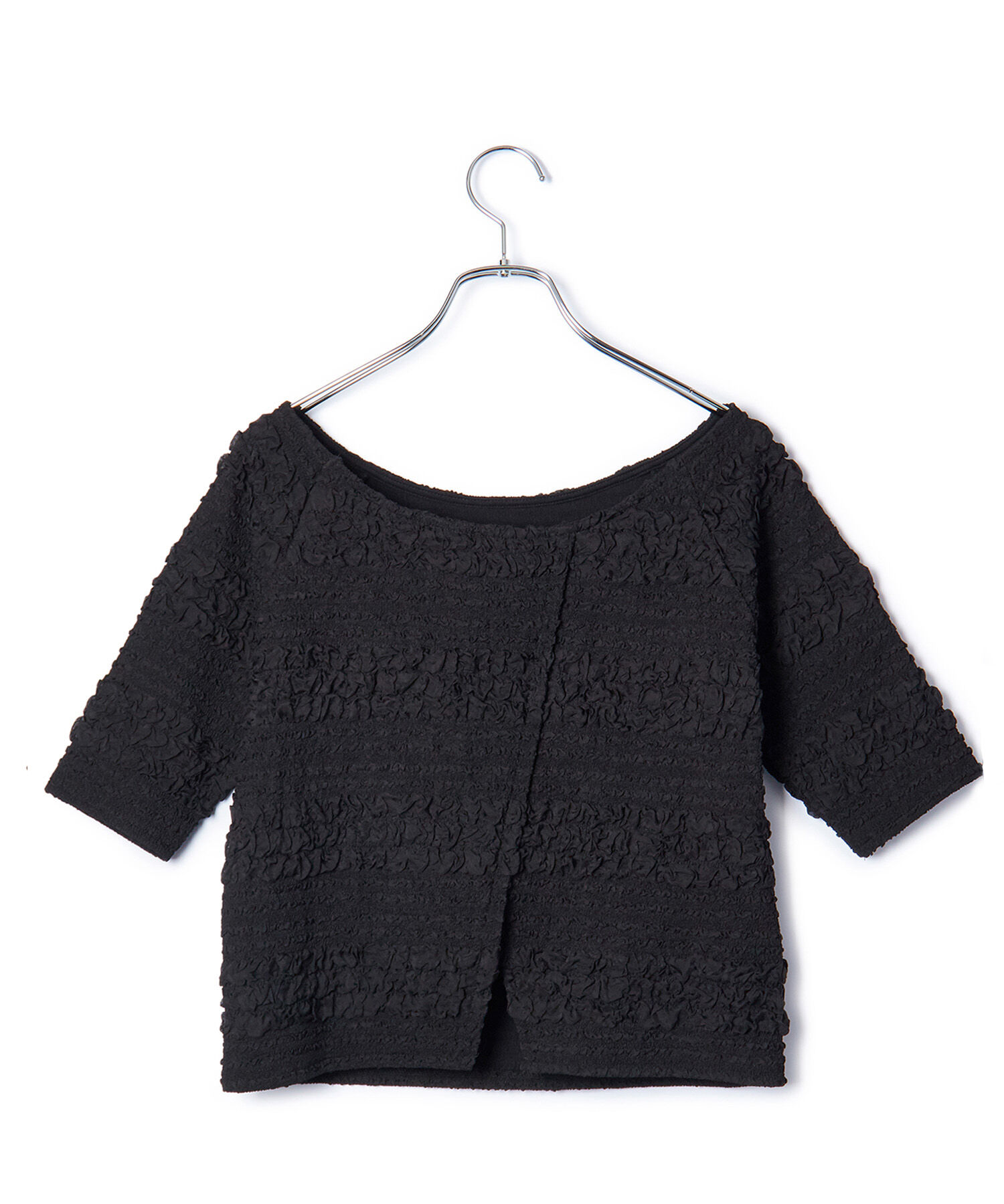 VIS「【洗える】ポコポコジャガードTシャツ」|Tシャツ・カットソー|