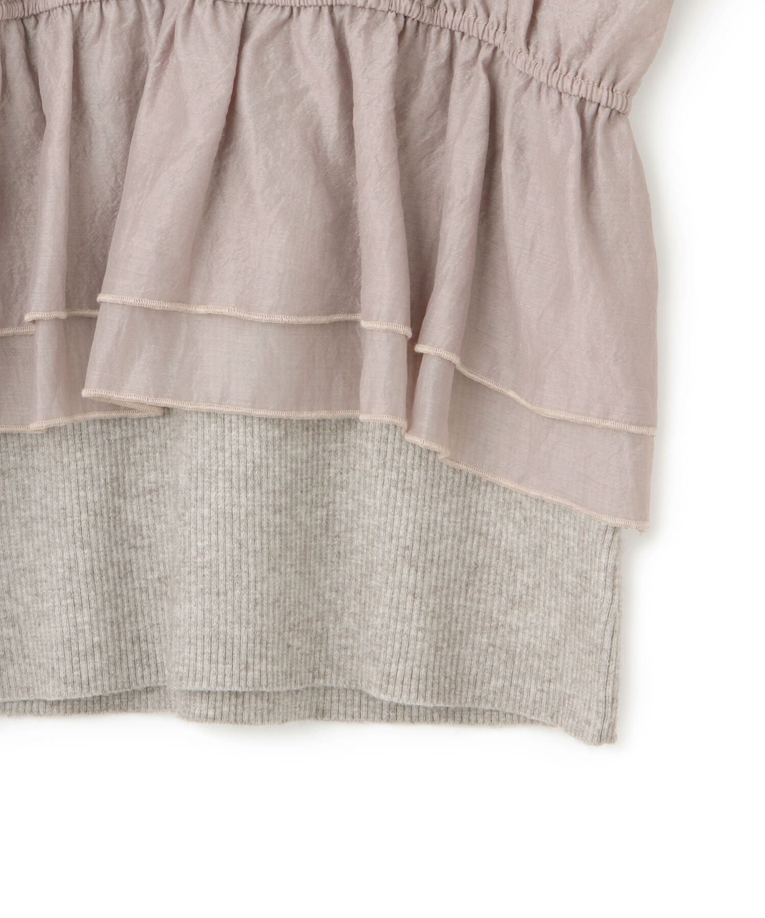 VIS「旬なレイヤードスタイルが叶う！ビスチェドッキングニット/洗える」|ニット・セーター|