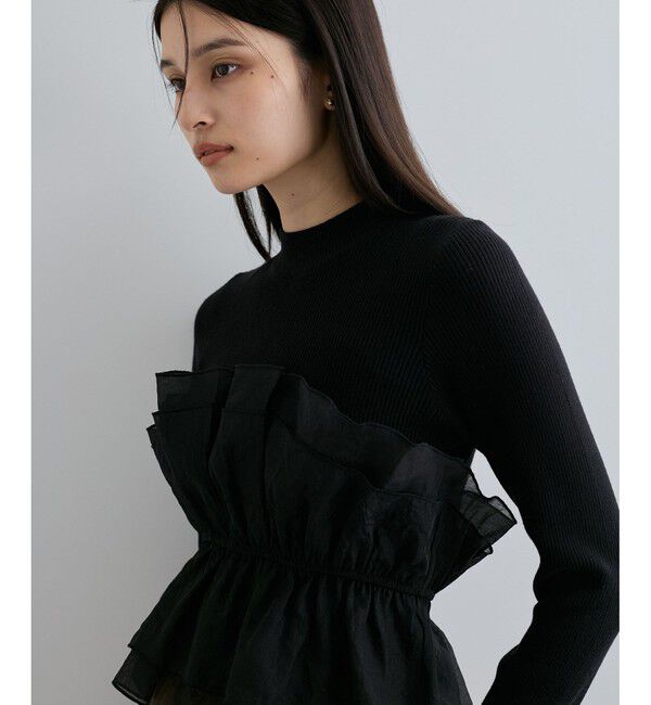 VIS「旬なレイヤードスタイルが叶う！ビスチェドッキングニット/洗える」|ニット・セーター|