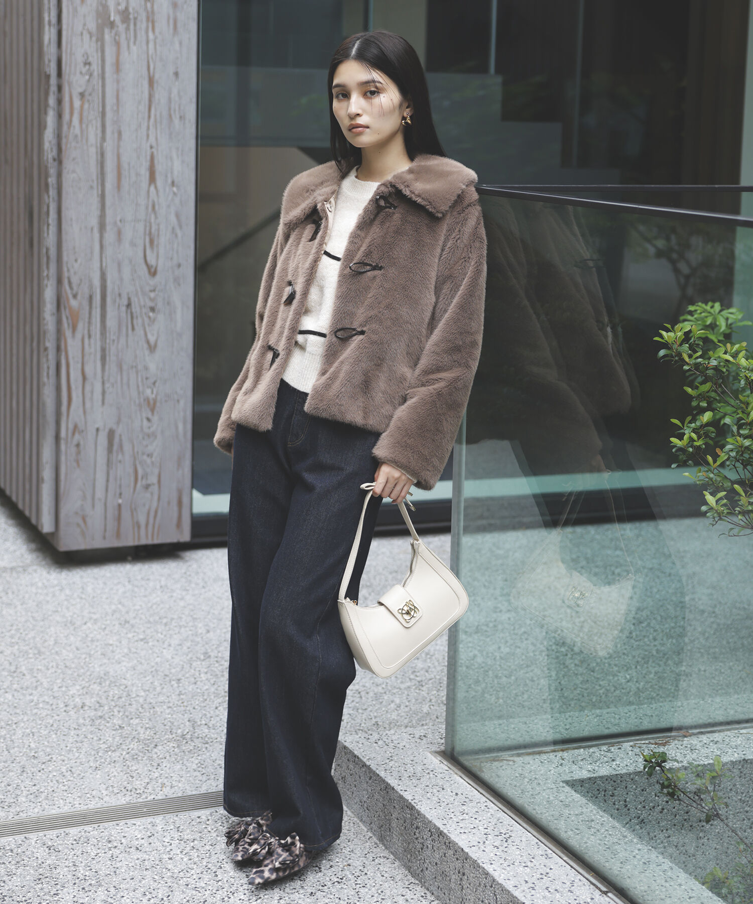 VIS「エコファーダッフルブルゾン」|ダッフルコート|