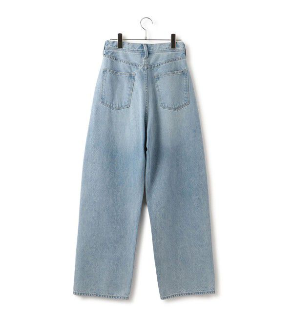 VIS「【洗える】ハイウエストルーズワイドデニム」|デニム|