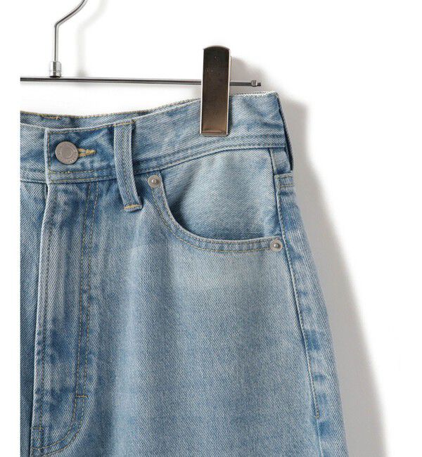 VIS「【洗える】ハイウエストルーズワイドデニム」|デニム|