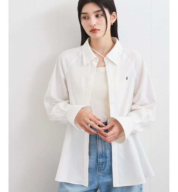 VIS「ペプラムシャツ」|シャツ・ブラウス|ホワイト(10)