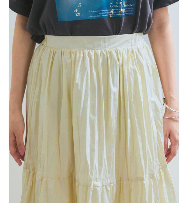 VIS「【洗える】ワッシャー加工スカート」|スカート|