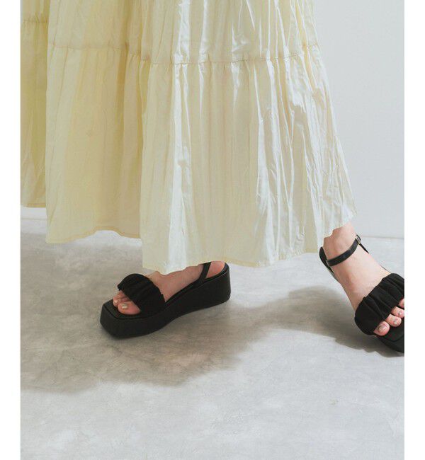 VIS「【洗える】ワッシャー加工スカート」|スカート|