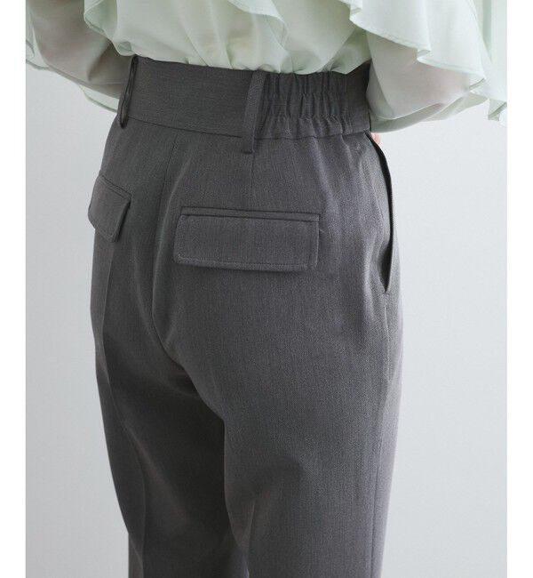 VIS「太ベルトディテールストレートスラックスパンツ」|スラックス|