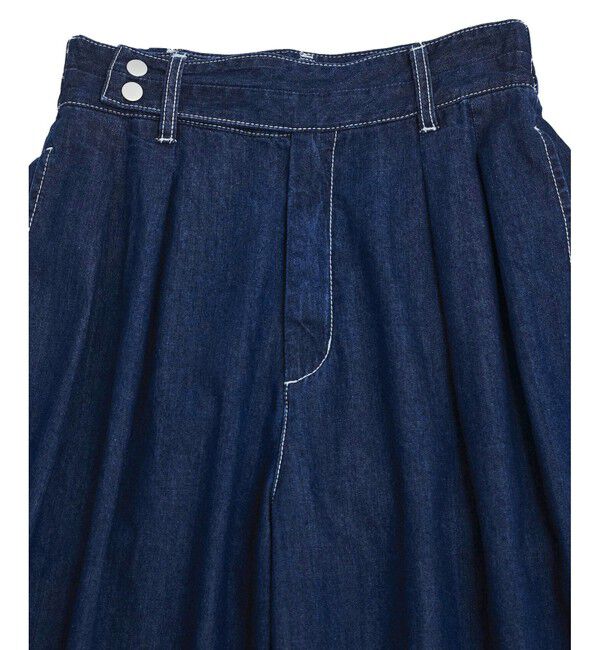 VIS「タックデザインリラックスデニムパンツ」|デニム|