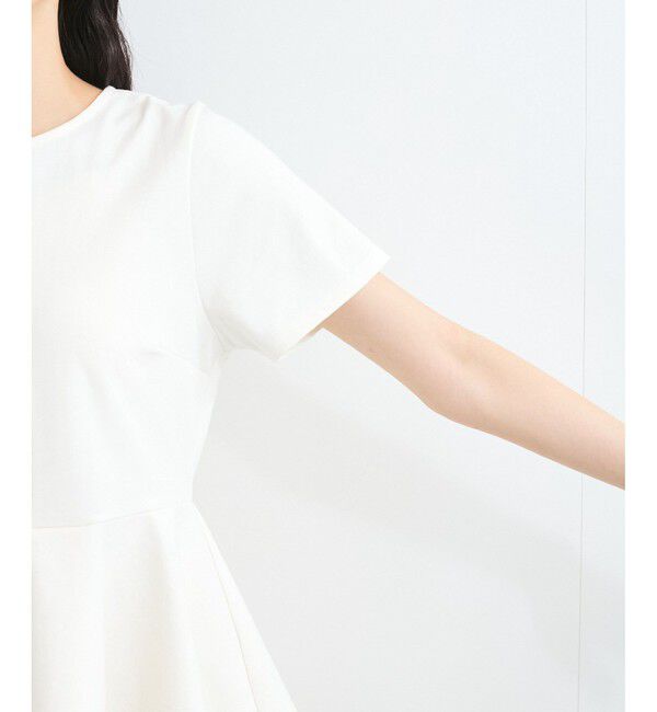 VIS「イレギュラーヘム異素材ドッキングペプラムプルオーバー」|Tシャツ・カットソー|