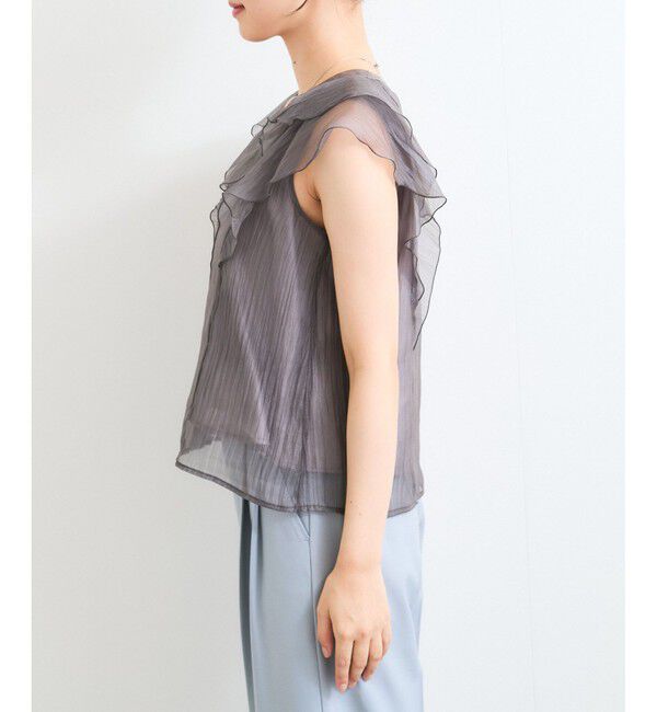 VIS「シアーフリルブラウス」|シャツ・ブラウス|
