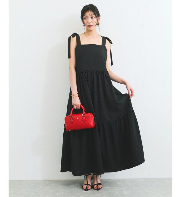 VIS「【WEB限定】ロングストラップサマードレス」|ワンピース|