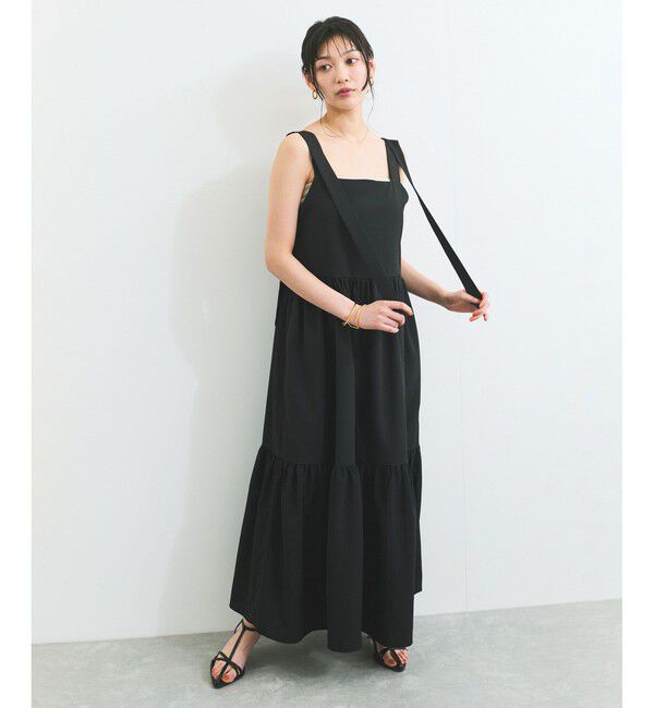 VIS「【WEB限定】ロングストラップサマードレス」|ワンピース|