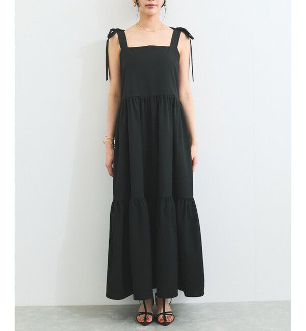 VIS「【WEB限定】ロングストラップサマードレス」|ワンピース|