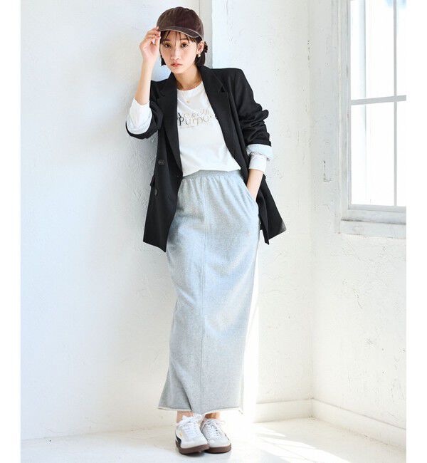 VIS「【美easy】ウーリッシュダブルブレストテーラードジャケット【セットアップ対応/洗える】」|テーラードジャケット|