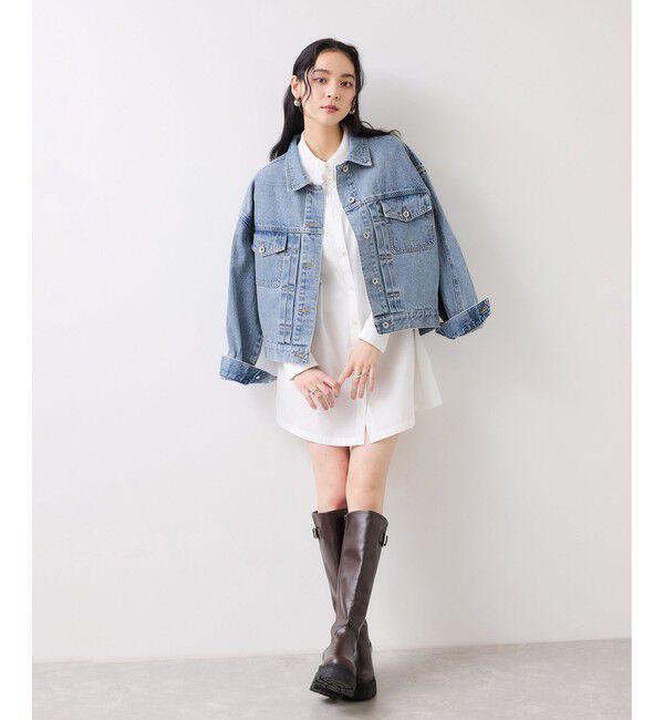 VIS「ボリュームスリーブデニムジャケット」|デニムジャケット|