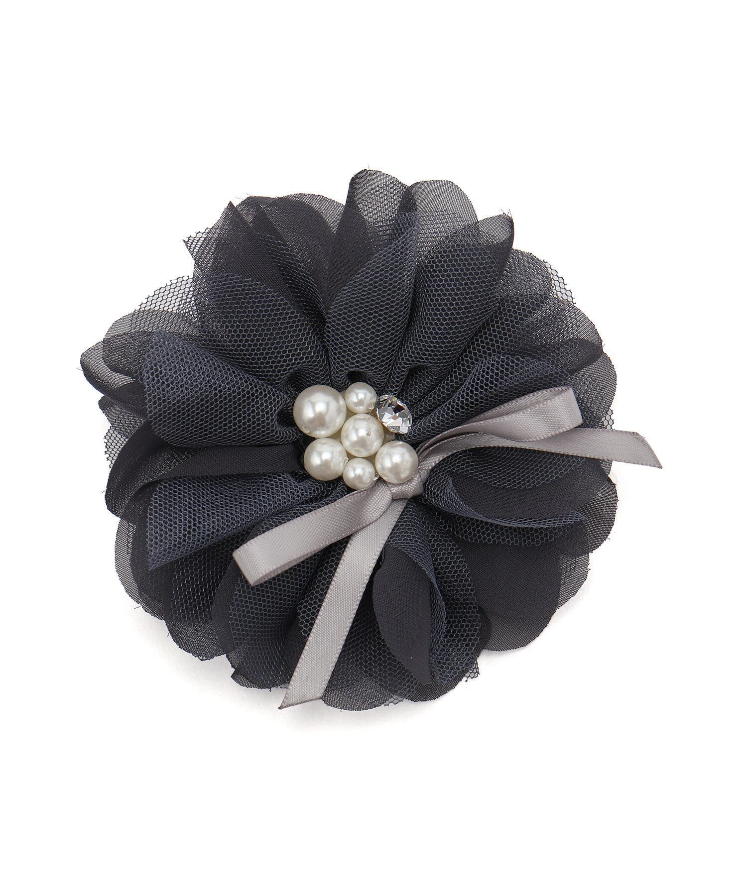 ROPE PICNIC PASSAGE「チュールMIXフラワーコサージュ」|ブローチ・コサージュ|