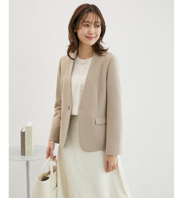 Rope&rsquo;Picnic「【一部店舗限定34-42サイズ】360&deg;ウルトラストレッチ/ノーラペルジャケット」|テーラードジャケット|