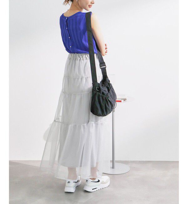 Rope&rsquo;Picnic「ティアードチュールスカート」|スカート|